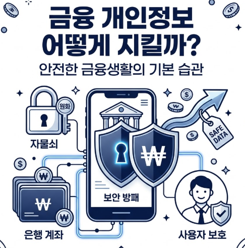 금융거래 시 개인정보를 보호하는 방법