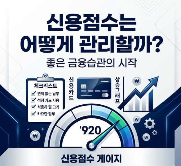 신용점수는 어떻게 관리할까