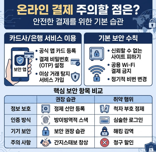 온라인 결제 시 주의할 점