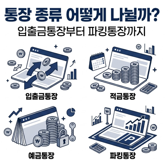 통장 종류는 어떻게 나뉠까