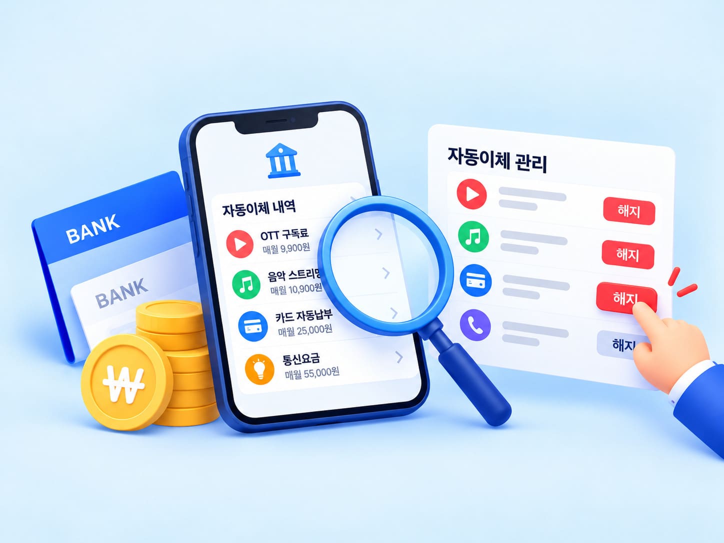 통장에서 모르는 돈이 빠져나갈 때 자동이체 조회 및 해지 방법